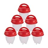 ✔ 【Fácil de usar】 Vierta el huevo en un hervidor de huevos, déjelo flotar en agua hirviendo durante unos minutos y cocine antes de comer. Para obtener mejores resultados, agregue un poco de aceite de cocina a la huevera antes de cocinar. Después de su uso, enjuague con agua corriente o límpielo en el lavavajillas.