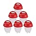 KANGIXER 6 Piezas Recipiente De Silicona para Huevo Huevera Silicona Hervidor De Huevos Maker Hervidor De Huevos De Huevos Escalfados Hueveras De Silicona para Cocinar Huevos, Huevos Al Vapor