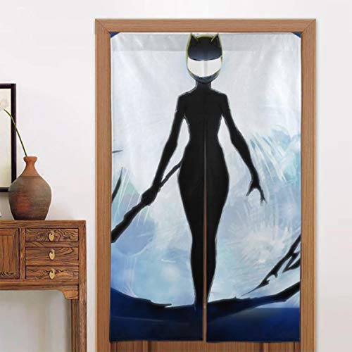 Hkdfjg Anime Du-rar-ara Door Curtains Blackout Protection Privacy Dust-Proof Door Curtain Blind for French Door Panel Doorways or Windows Wall Mount Multifunction Door Curtain
