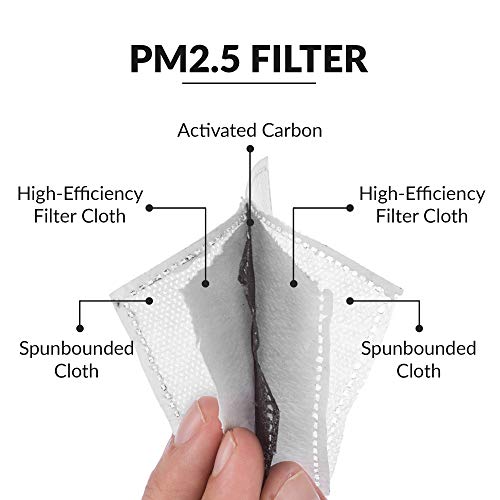 Debrief Me Dust Mask – Air Filtration Pollution Breathable Masks (1 Mask + 2 Filters)(Black) - Thumbnail 5