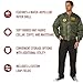 Rothco Flight Jacket with Patches - Classic Cold Weather Bomber Jacket with Morale Patches Included - Sage Green - Large