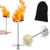 Shimeyao 1 Pair Fire Palm Torches with Storage Bag 2.56 Inches Woven Head Fire Dancing Equipment for Festivals & Performances All Levels of Gamer Beginners to Advanced