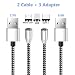 Produktbild Ruibo Sike 3 in 1 Magnetisches Ladekabel kompatibel für Android Micro USB Typ C Modell Handy 1M+2M Silber