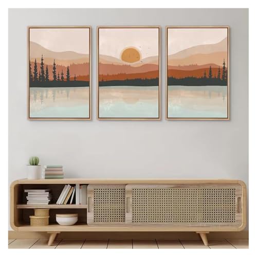 Illustrations abstraites forêt tableau salon 50x70cm