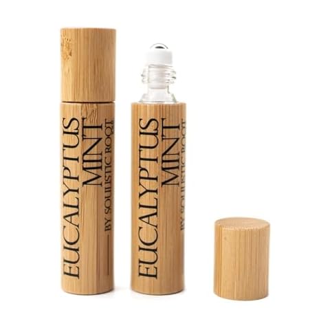 Soulistic Root Eucalyptus Mint Essential Oil Roller, Breathe Essential Oil Blend, Eucalyptus Peppermint Essential Oil Roll On, at Home Spa Essentials for Women & Self Care Products for Men and Women Cover