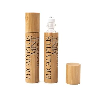 Eucalyptus Mint Essential Oil Roller, Breathe Essential Oil Blend, Eucalyptus Peppermint Essential Oil Roll On, at Home Spa Essentials for Women & Self Care Products for Men and Women