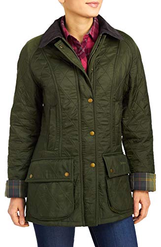 Image of Barbour Women's Beadnell Polarquilt Jacket, Green, 10