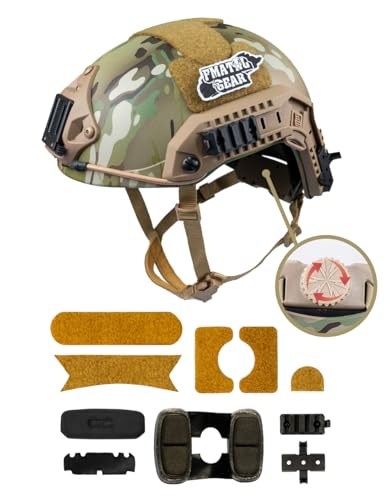 FMATAL GEAR Maritime Fast Helmet ABS for Airsoft Helmets Tactical Helmet Paintball Outdoor Sports Hunting Shooting (L/XL, MC)