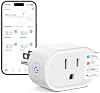 Enchufe Inteligente, Enchufes WiFi 10A Compatibles con Alexa y Google Home | Temporizador con Control Remoto por App, Solo Wi-Fi 2.4GHz, Sin Hub, Certificado ETL FCC, Blanco 2