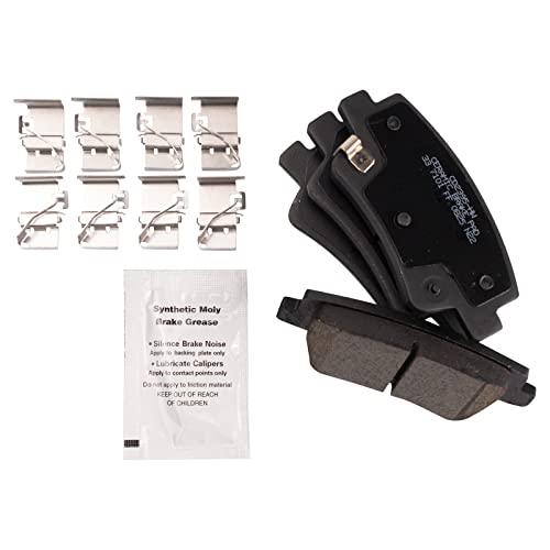 Image of TRQ Rear Brake Pad and Rotor Set Ceramic Compatible with 2021-2023 Hyundai Elantra