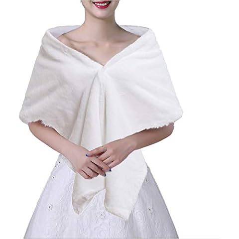 Boléro mariage GRACEART en fausse fourrure Cover