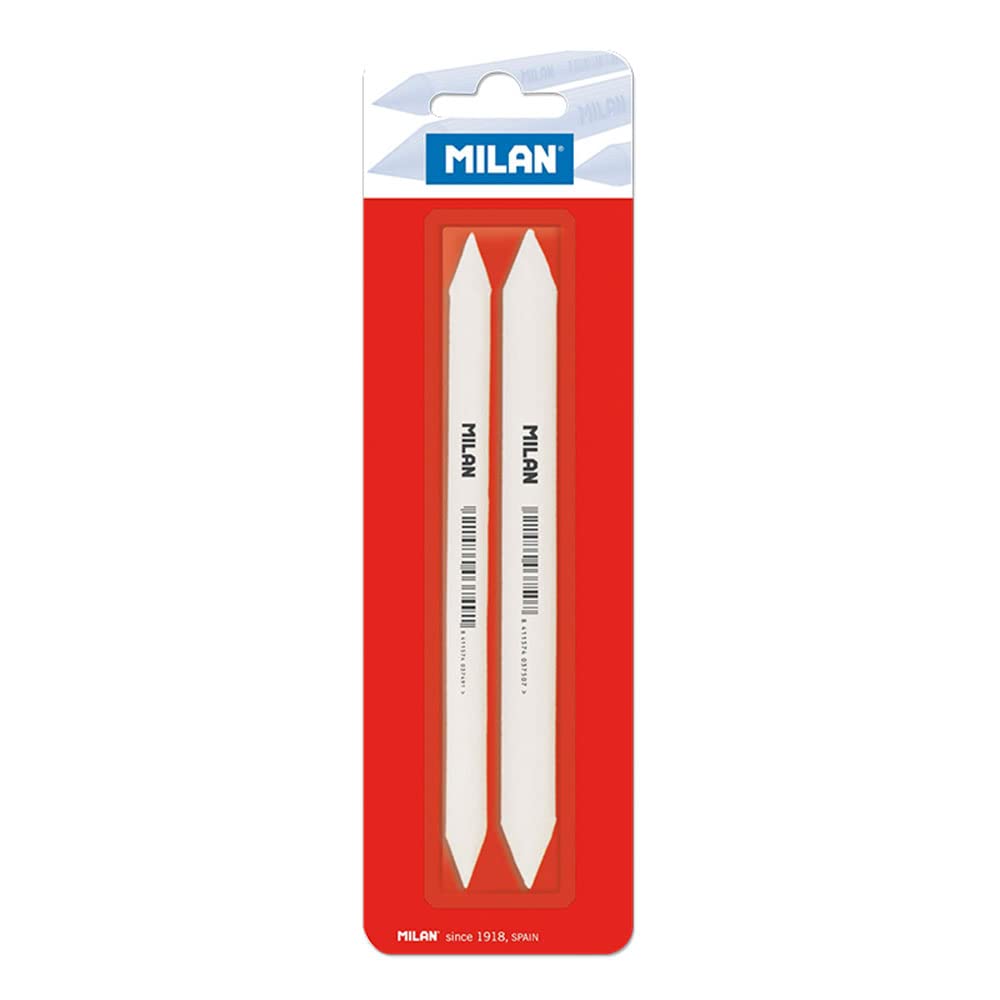 MILAN Erasers, Small, White