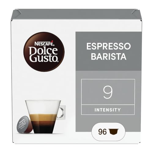 NESCAFÉ DOLCE GUSTO Espresso Barista Caffè 96 Capsule | Caffè espresso denso e cremoso, intensità 9. Caffè torrefatto e macinato. 96 Capsule Compatibili Nescafé Dolce Gusto