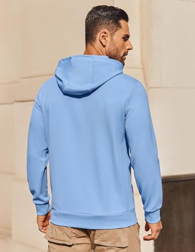 Image of COOFANDY Mens Hoodie Long Sleeve Casual Pullover Hooded Sweatshirt Fashion Drawstring Hoodies with Pocket