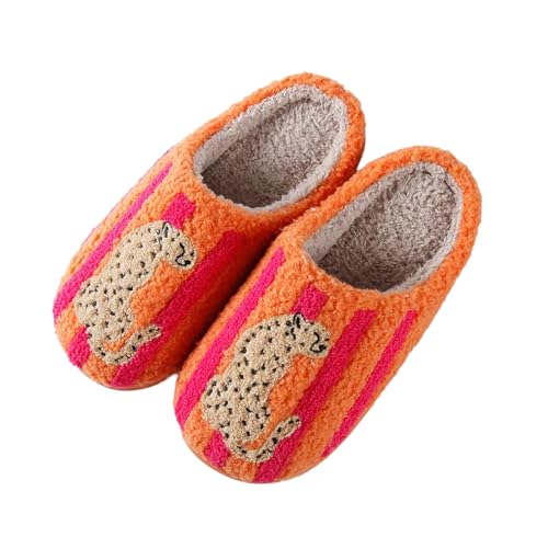 Image of Women's Men's Cute Frog Slippers Fuzzy Memory Foam Kawaii Cartoon Animal Slippers Winter Warm Fluffy Shoes