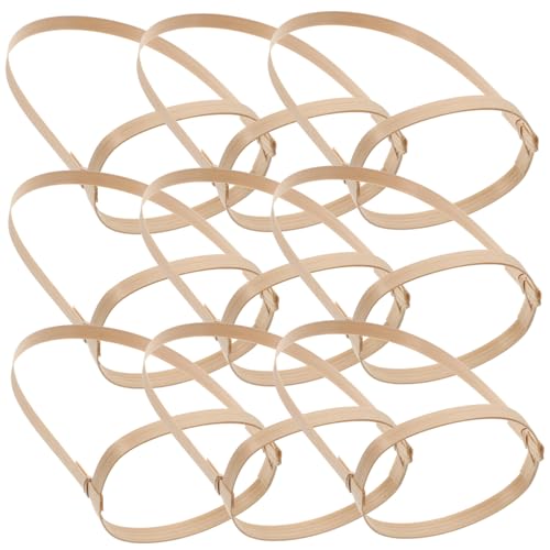 Holibanna 10Pcs Woven Coffee Cup Carrier Tray Portable Milk Tea Holder for Take out Drinks Lightweight Drink Carrier for Home Office and Picnics