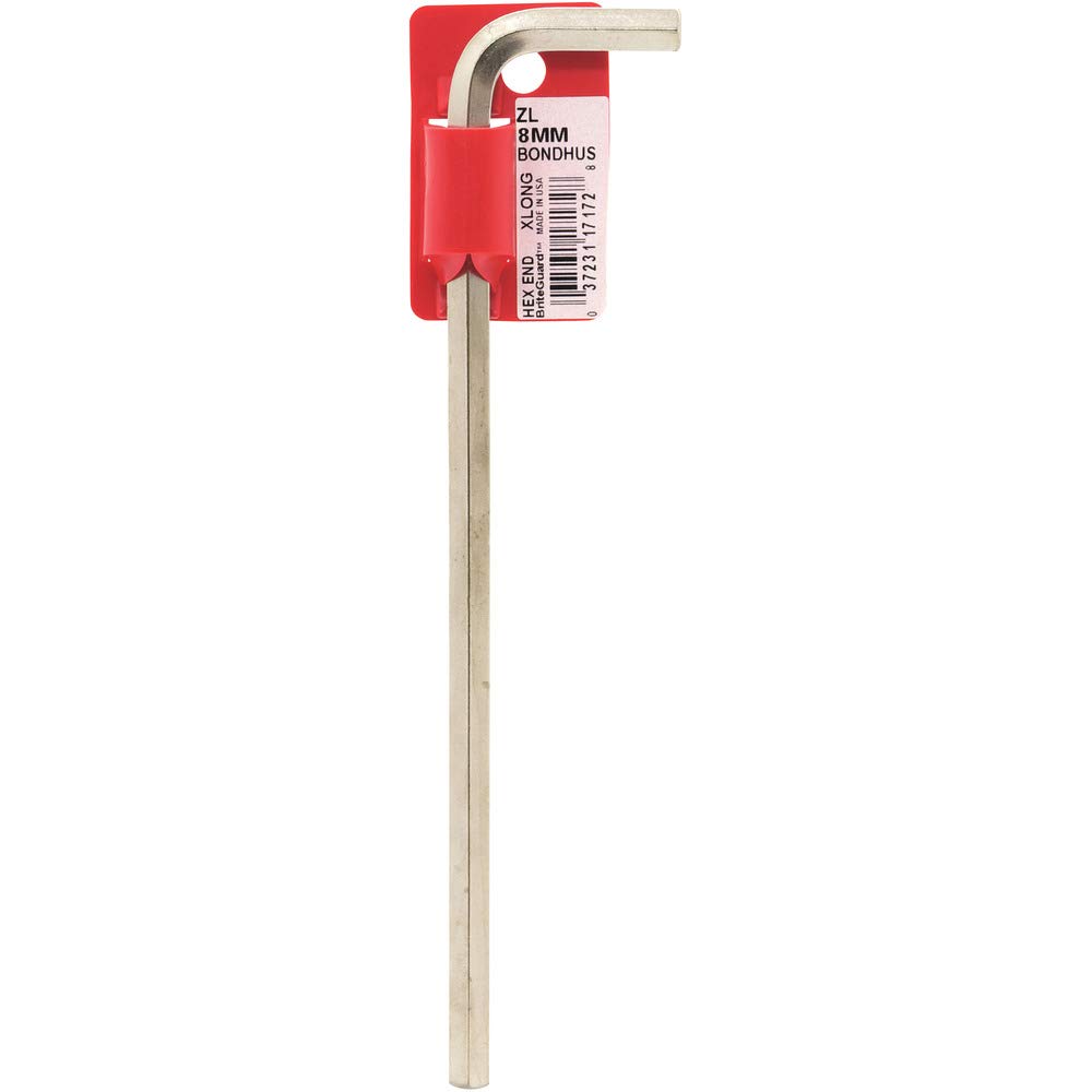 Bondhus Innensechskantschlüssel 8 Mm Mit Kugelkopf – 195 Mm Länge, Briteguard Finish