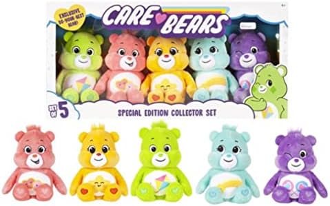 Care Bears - 9" Bean Plush - Exclusive Do-Your-Best Bear Included-Special Collector 5 PCS Set