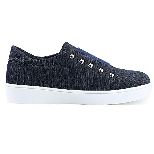 Tênis Sapatênis Neway Feminino Plataforma Jeans com Relógio - 7106Jeans