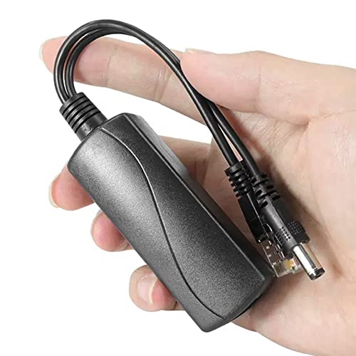 Adaptador divisor PoE JacobsParts 48 V a 12 V, 2 A, compatible con IEEE 802.3af, para cámaras de seguridad, teléfonos VoIP y puntos de acceso inalámbricos miniatura 5