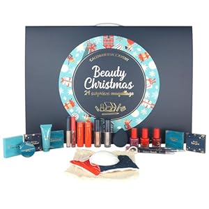 Adventskalender voor make-up, blush, lak, Hilighter, eyeliner, 24 verrassingen voor gezicht, ogen, lippen, nagels, kerstdoos, cosmetica, schoonheid, make-up, cadeau French Tendance