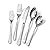 KINGSTONE Silverware Set, 30-Piece Flatware Set for 6, 18/10 Stainless Steel Premium Cutlery with Unique Ripple Handles Mirror Polished - Dishwasher Safe