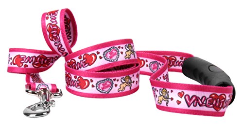 Image of Yellow Dog Design Be My Valentine Ez-Grip Dog Leash with Comfort Handle 1 inch Wide and 5' (60 inch) Long, Large