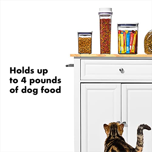 Image of OXO Good Grips Pet Food Dispenser - 4.5 Qt /4.25 L |Ideal for up to 4lbs of Dog Food or 3.5lbs of Cat Food | Airtight Dog and Cat Food Storage Container | BPA Free