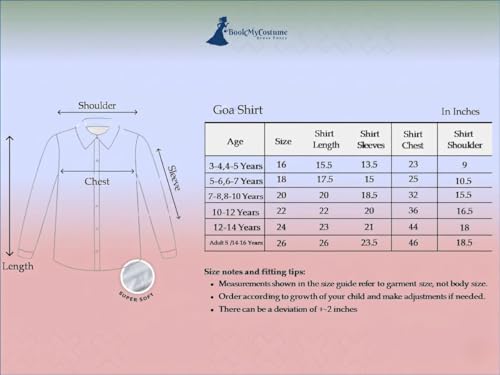 Image of BookMyCostume Goa Indian State Fancy Dress Costume for Boys and Men