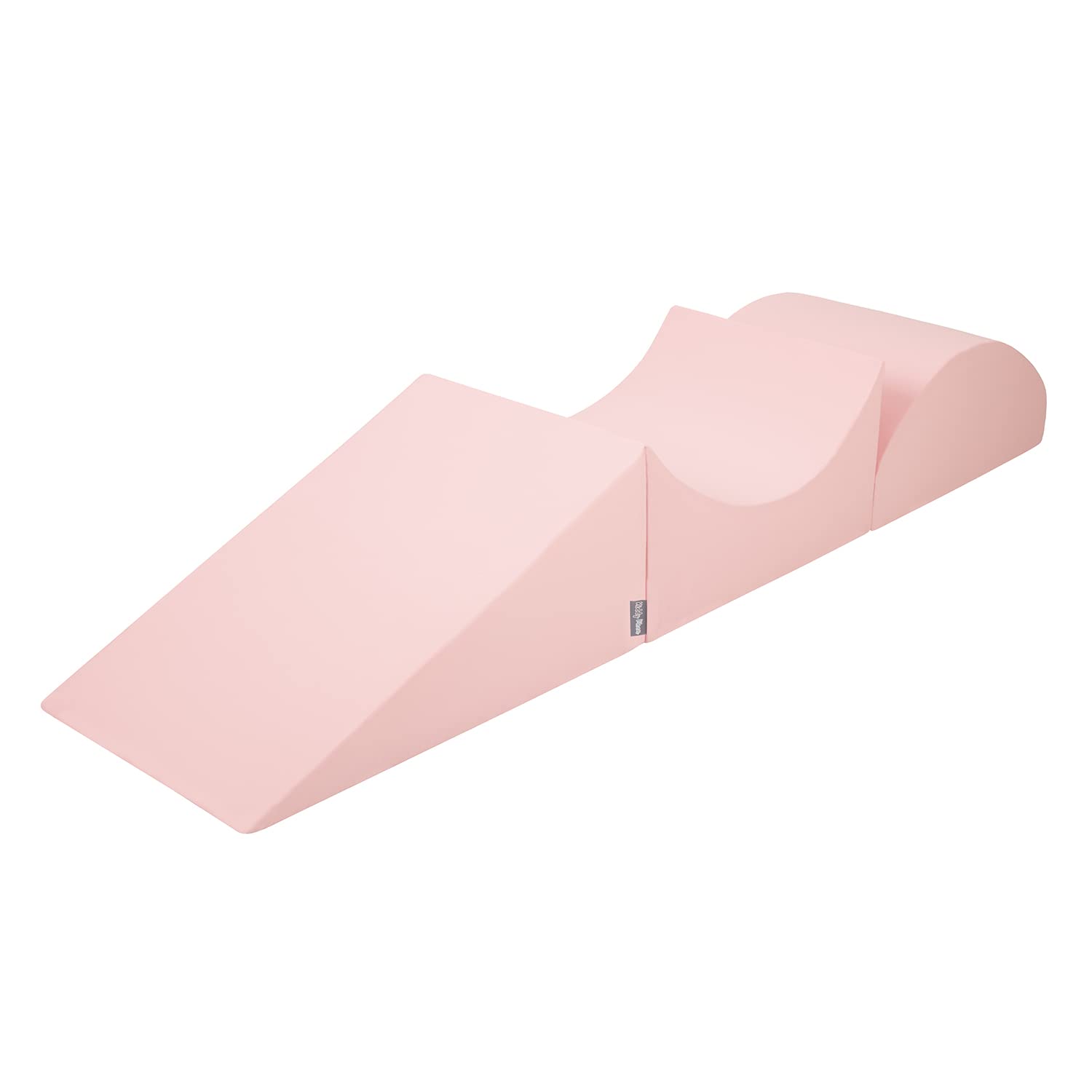 KiddyMoon Foam Playground For Kids Obstacle Course For Children Montessori Toy For Babies Soft Construction Blocks Element, Wedge/Ramp/Halfshaft, Made In The EU, Pink:-