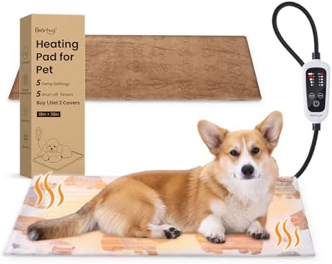 Bearhug Heated Cat Bed, Dog Heating Pad 28