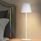 🌟【Einfache Bedienung】Die Lampe kann mit dem Touch-Schalter intuitiv mit einem Finger ein- und ausgeschaltet und verdunkelt werden. Wählen Sie automatisch die Farben aus dem Spektrum rot-grün-blau oder wählen Sie einfach Ihre Lieblingsfarbe und halten Sie sie an, indem Sie das Licht berühren.
