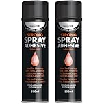 Bond It Spray Adhesive 2 Pack (500ml Each) – Heavy Duty Multi-Purpose Aerosol Glue for Carpet Tiles, Flooring, Foam, Vinyl, and Fabric – High Strength Contact Spray adhesive spray
