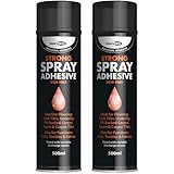 Bond It Spray Adhesive 2 Pack (500ml Each) – Heavy Duty Multi-Purpose Aerosol Glue for Carpet Tiles, Flooring, Foam, Vinyl, and Fabric – High Strength Contact Spray adhesive spray