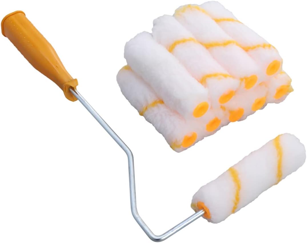 DOITOOL 21-Piece Wall Paint Roller Brush Set Multifunctional Paint Roller Kit Sturdy Handle for Professional Home Painting for DIY Projects and Home Renovation