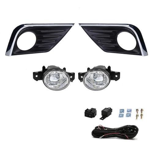 Feux anti-brouillard Nissan Altima 2016-2018 cadre et grilles avant design silver white