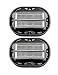 2x Classic Omnishaver - Black - The Fastest Way to Shave Head, Legs, Arms, Body | Disposable Shaving Razor Self Cleans & Strops During Use | Hair Cutter with Durable Blade | Bald Head Shaver for Men
