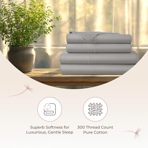 Image of Whisper Organics 100% Organic Cotton Bed Sheets with Deep Pocket 3 Pc. Set