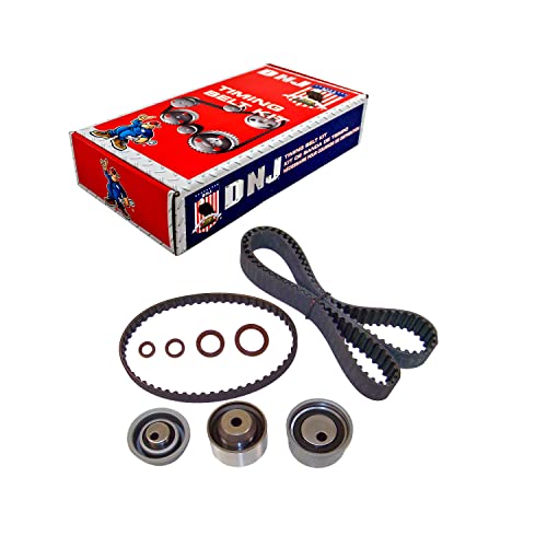 DNJ TBK155 Timing Belt Kit for 1993-2005 Chrysler, Dodge, Mitsubishi Eclipse, Galant, Outlander 2.0L-2.4L L4 16V SOHC 2351cc
