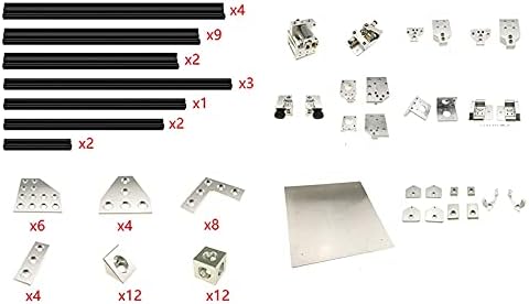 Lysee 3D Printer Parts & Accessories - 3D BLV MGN Cube Printer kit 2020 2040 Aluminum Profile Frame CNC Machining - (Color: X Y Z axis Fixed)