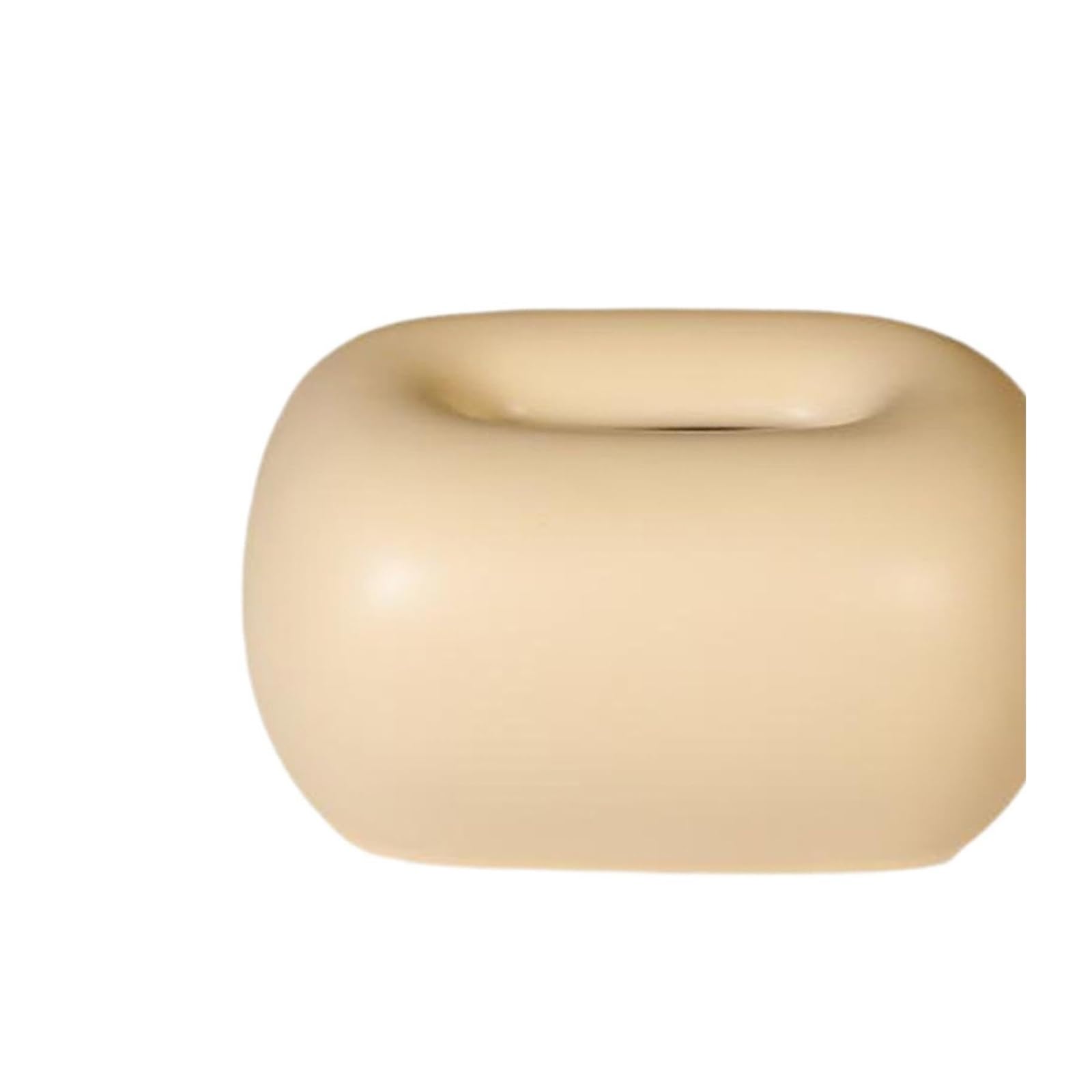 Tissue Dispenser Box Ceramic Tissue Box Napkin Organizer Paper Holder Tabletop Ornament Apartment Must Haves(Yellow)