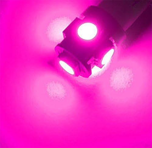 Miniatura 2 de Jtech - 10 bombillas LED T10 194 168 2825 color rosa súper brillante para interior de automóvil, cúpula mapa, puerta, luces de matrícula