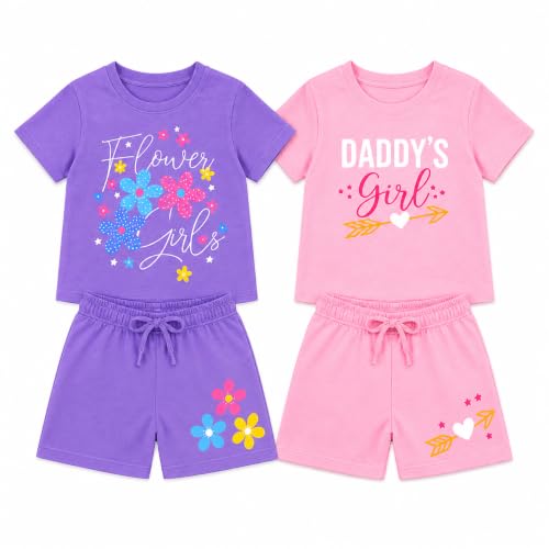 Image of NammaBaby Girl's Cotton Graphic Print Night Suit and Payjama Set - Multipack