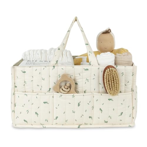 Nappy Caddy Organiser – Organic Cotton Changing Organiser 