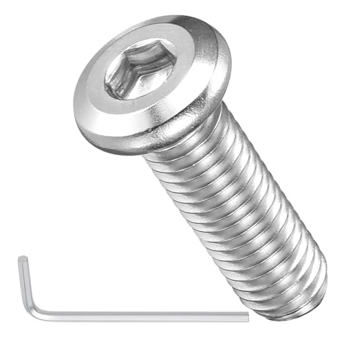 METALLIXITY Flat Head Hex Socket Cap Screws M8-1.25x25 20Pcs