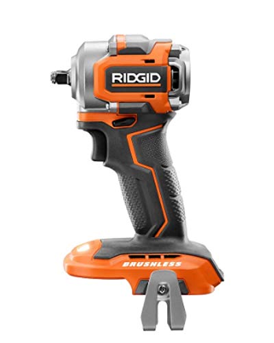 RIDGID 18V Brushless Sub-Compact Cordless 3/8 -inch Impact Wrench (Tool-Only) with Belt Clip, R87207B