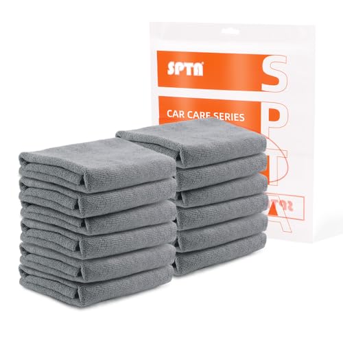 Toallas de microfibra automóviles SPTA, paño de limpieza lavable, 12 uds 2
