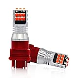 AHOBXD 3156 3157 LED Bulb Red Brake Stop Turn Signal Lights Taillights Super Bright 45W 15SMD 3030 Chipsets 3457 3757 3157KX 4157 Replacement for Car Truck Motorcycles