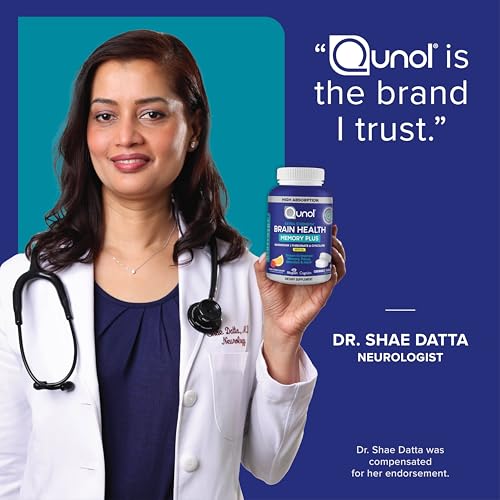 Image of Qunol Brain Health Memory Plus Chewable w /Magtein, Cognizin & VIT B6, 60ct