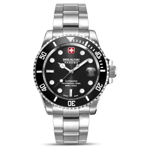 Swiss Military Hanowa SMWGL0006301 Herren Automatikuhr Sealord Professional Diver Saphirglas